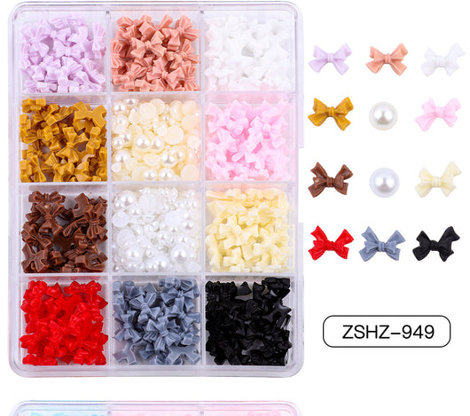 Set de Adornos Navideños de Resina con Lazos y Moños Mixtos - Image 32