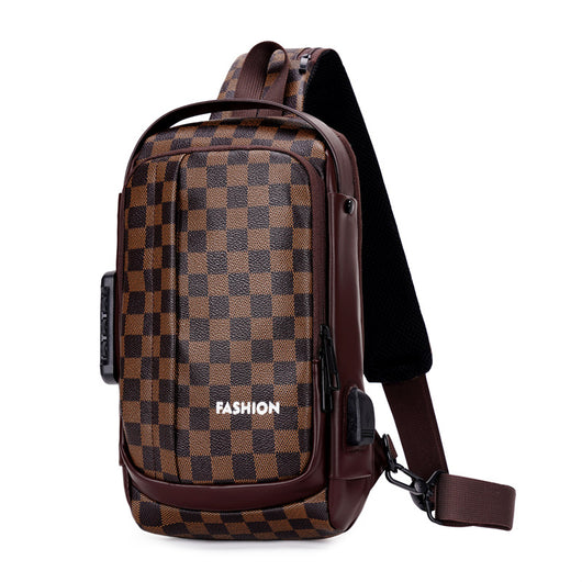 Bolsa Mensajera de Pecho con Cierre de Contraseña para Hombre - Image 11