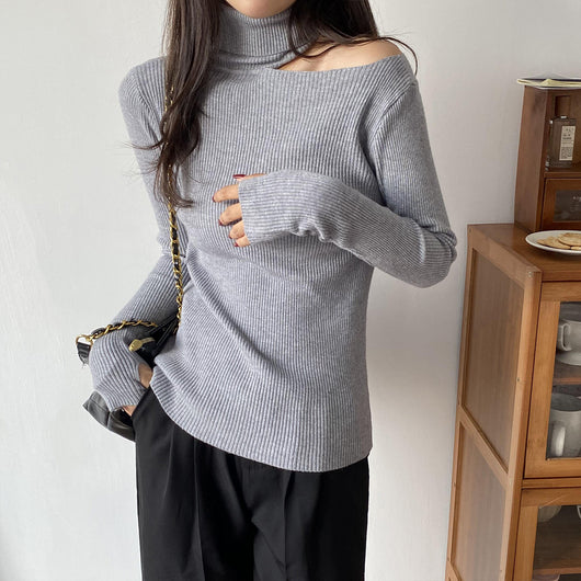 Suéter Ajustado de Color Liso para Mujer - Image 12