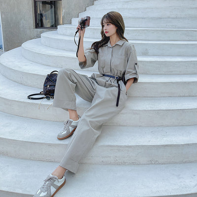Jumpsuit Ancho Estilo Hong Kong para Trabajo y Casual - Image 3