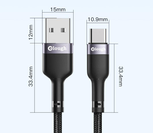 Cable USB Tipo-C de Carga Rápida 20W Nylon PD20W - Image 9