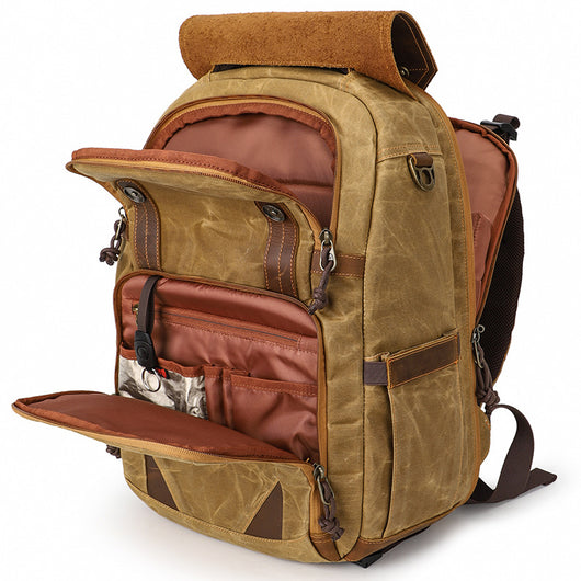 Bolsa Profesional Canvas Impermeable para Cámara SLR y Laptop - Image 3