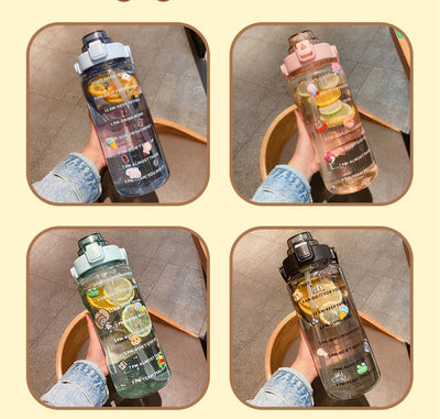 Botella Deportiva 2000ml con Popote - Resistente al Calor Extremo - Image 17