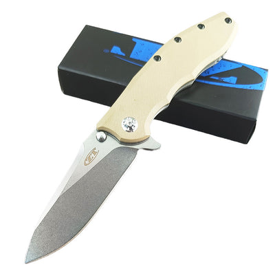 Cuchillo Plegable de Fibra de Carbono - Hoja Afilada y Resistente para Camping y Frutas - Image 6