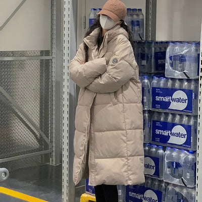 Abrigo Acolchado Grueso Estilo Coreano Suelto para Mujer - Image 4
