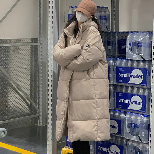 Abrigo Acolchado Grueso Estilo Coreano Suelto para Mujer - Image 4