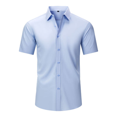 Camisa Manga Larga Elástica sin Planchado para Hombre - Image 3