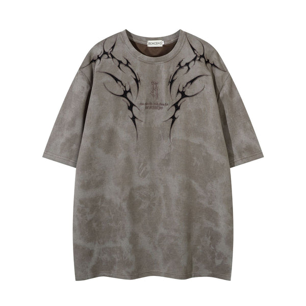 Camiseta Retro Americana Bordada con Espinas para Hombre - Image 6