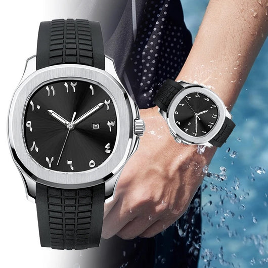Reloj Deportivo Resistente con Banda de Silicona y Diseño Militar