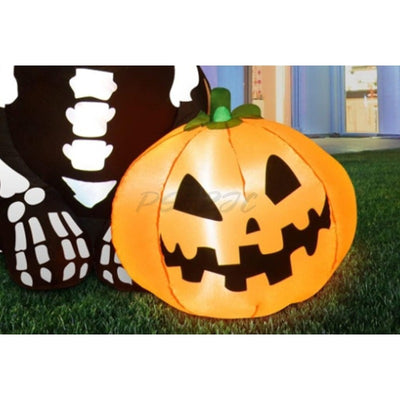 Lámpara Inflable LED Día de Muertos - Decoración Luminiscente con Calavera y Calabaza - Image 3