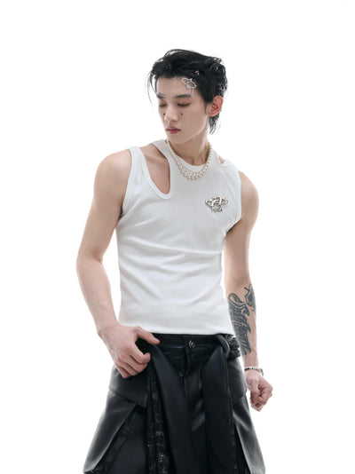 Chaleco Unisex con Detalles Metálicos - Camiseta Sin Mangas Ajustada - Image 3