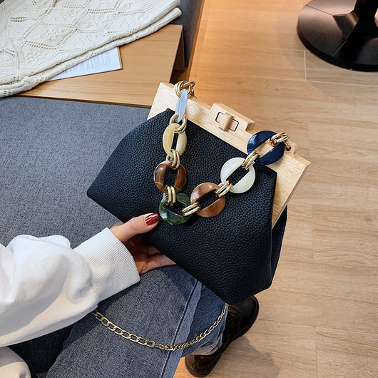 Bolsa de Mujer Otoño Invierno con Cierre de Clip Elegante - Image 4