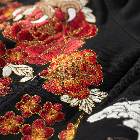 Sudadera con Capucha Bordada Dragón Estilo Industrial para Hombre - Image 8