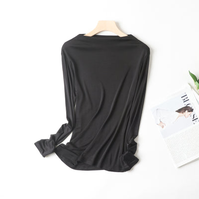 Blusa de Seda para Mujer - Prenda Base Elegante - Image 4