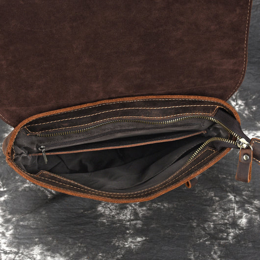 Bolsa de Viaje de Cuero Genuino Estilo Retro - Gran Capacidad - Image 2