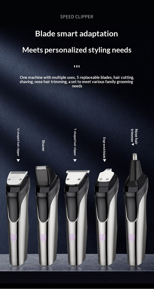 Cortadora de Cabello Eléctrica 5 en 1 para Hombre - Image 17