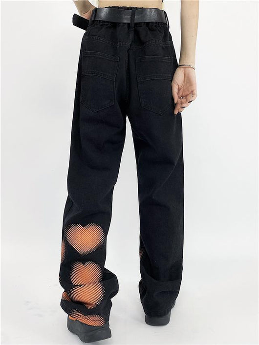 Overol Estampado Love Letter Unisex - Pantalón Recto Holgado - Image 11