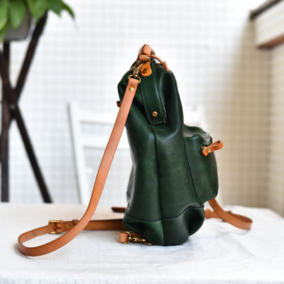 Mochila Retro de Cuero Genuino para Jóvenes - Estilo Artístico - Image 2