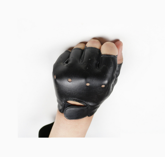 Guantes de Cuero para Niños sin Dedos - Protección Outdoor - Image 2