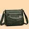 Bolsa Crossbody de Cuero Suave Multibolsillos Versátil