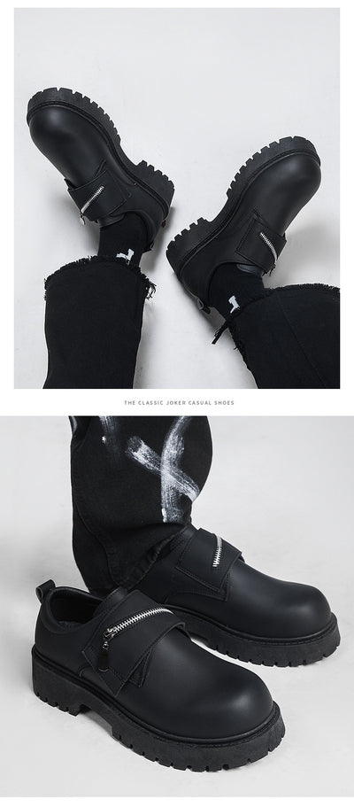 Zapatos Casuales de Plataforma en Cuero para Hombre - Image 8