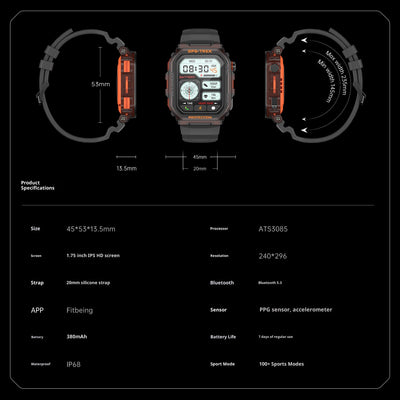 Reloj Inteligente FT61 con Bluetooth y Llamadas Deportivo - Image 12
