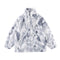 Abrigo de Lana de Cordero Tie-Dye Premium Grueso y Holgado