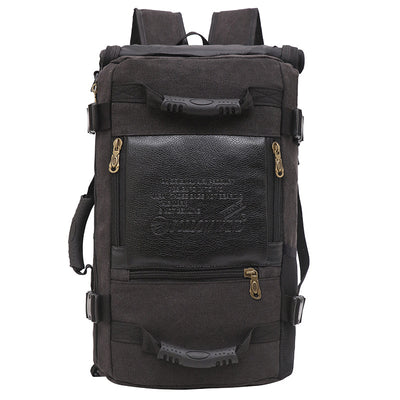 Mochila de Lona para Hombre - Backpack de Viaje y Trabajo con Compartimento Laptop - Image 7