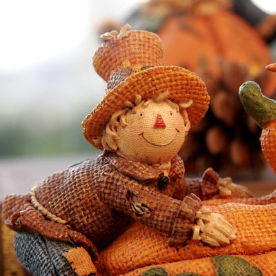 Artesanía de Resina Espantapájaros y Calabaza para Thanksgiving - Image 10