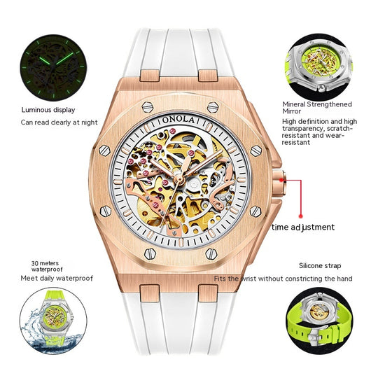 Reloj Mecánico Automático Impermeable con Esfera Luminosa - Image 8