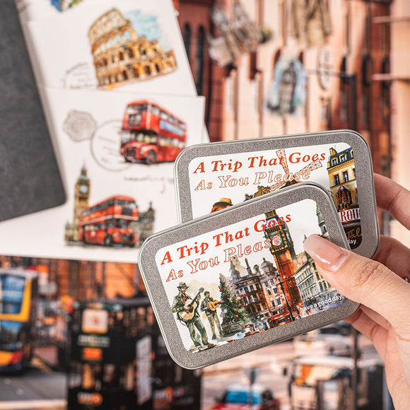 Stickers Adhesivos de Viaje para Cuadernos PET