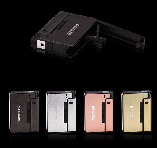Estuche Automático para Cigarrillos de Aleación de Aluminio - Pack x2