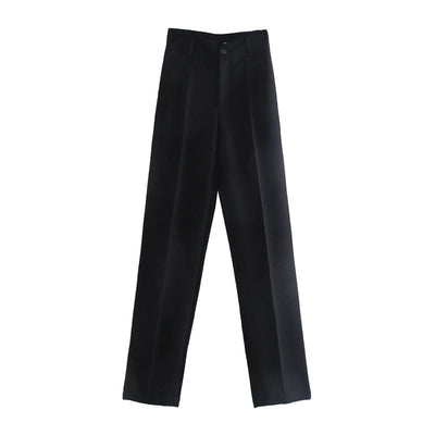 Pantalón Multicolor Cintura Alta Pierna Ancha para Mujer - Image 24