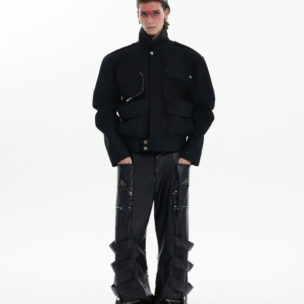 Chaqueta Cargo Profesional Multi-bolsillos para Trabajo Pesado