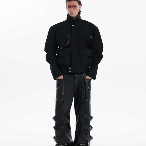 Chaqueta Cargo Profesional Multi-bolsillos para Trabajo Pesado