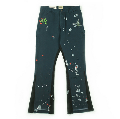 Jeans Anchos Desgastados con Diseño Graffiti Splash de Pintura Artesanal - Image 11