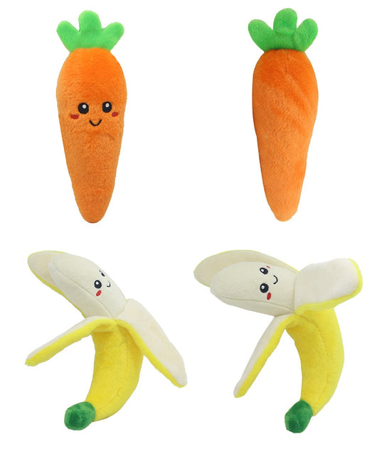 Juguete Interactivo de Peluche con Sonido - Frutas y Verduras para Perros y Gatos - Image 13