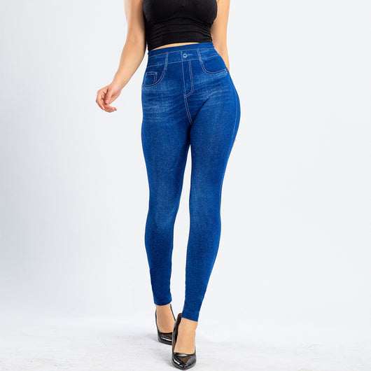 Leggins sin Costuras Estilo Denim con Efecto Levantador - Image 19