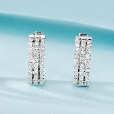 Aretes de Diamante Natural en Oro Blanco 18K - Image 6