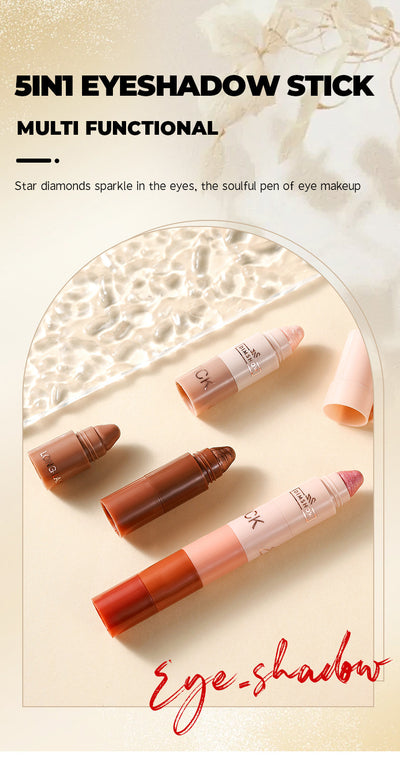 Delineador Lazy Eye de 5 Secciones con Highlighter para Rostro - Image 19