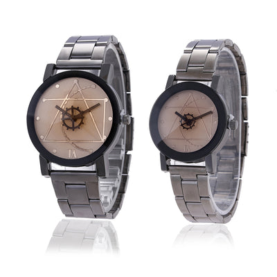 Reloj de Cuarzo Unisex con Brújula y Puntero de Engranaje - Image 8