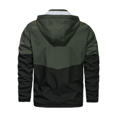 Chaqueta Casual para Hombre con Cuello de Pie y Capucha - Image 9