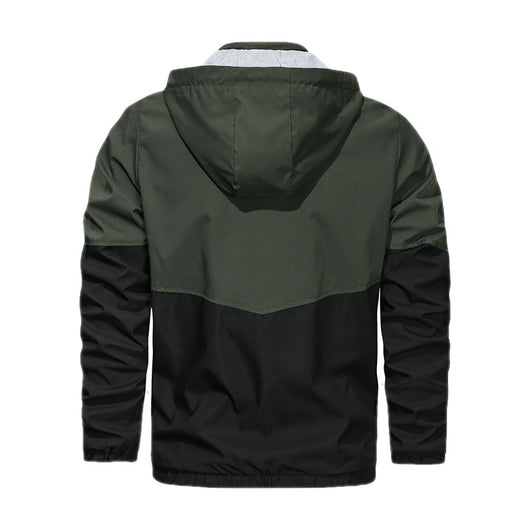 Chaqueta Casual para Hombre con Cuello de Pie y Capucha - Image 9