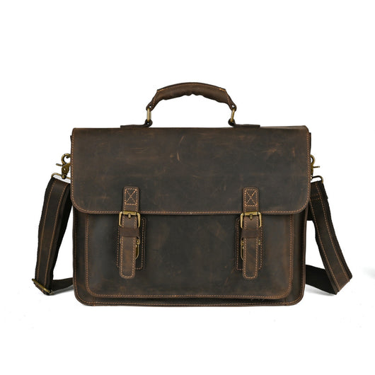 Bolso Crossbody para Laptop de Cuero Premium con Asa Simple - Image 5