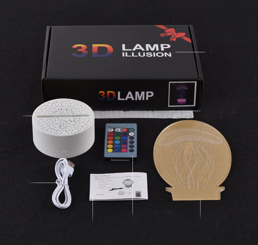 Luz Nocturna 3D Dinosaurios LED con Control Remoto y Táctil Multicolor - Image 10