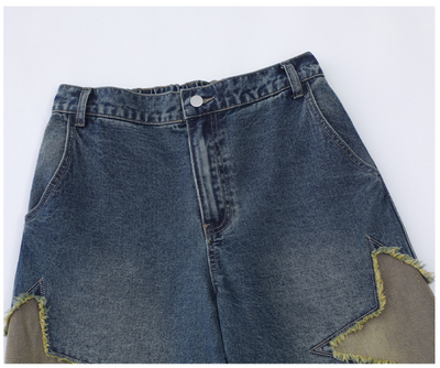 Jeans Vintage para Hombre con Parches de Estrella - Image 16