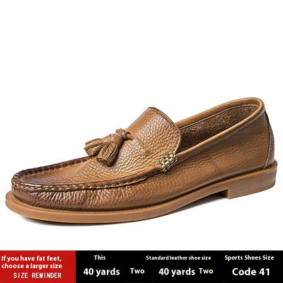 Zapatos de Cuero Genuino Estilo Inglés Transpirables para Hombre - Image 6