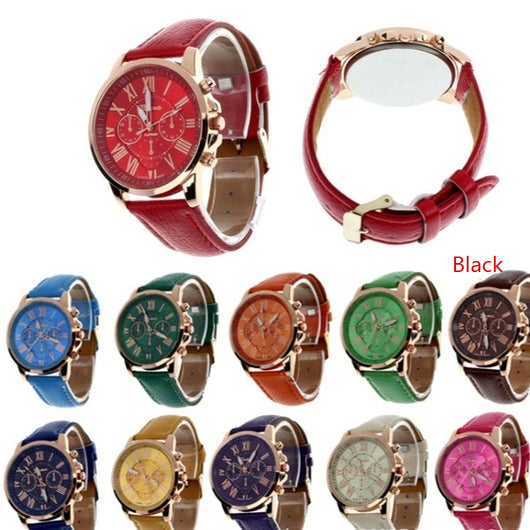 Reloj de Correa Geneva de Tres Ojos - Diseño Doble Cara - Image 8