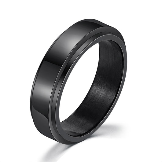 Anillo Giratorio Doble de Acero Titanio para Hombre - Image 25