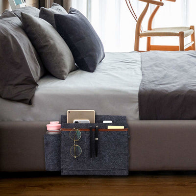 Organizador Colgante de Fieltro para Mesita de Noche - Almacenamiento Portátil - Image 7